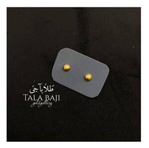 گوشواره طلا مینیمال زنانه با طرح گل – طلای ۱۸ عیار